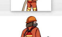 消防员漫画图